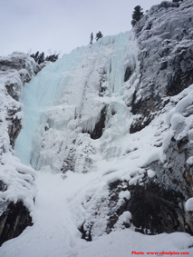 Iron Curtain & Grovelling Gully on the left.