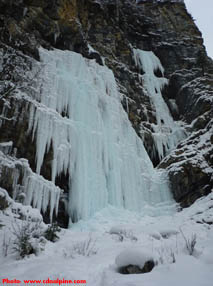 Field of Dreams & The Pillars ice climbs.