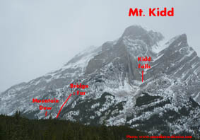 Mountain Dew, A Bridge Too Far, and Kidd Falls on Mt. Kidd