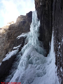 Whiteman Falls ice climb.