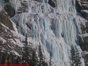 Ice climbers on the Weeping Wall